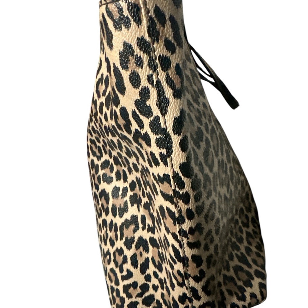 NWOT Kate Spade Tote with Leopard Print matching wristlet gold hardware cute - Picture 3 of 15